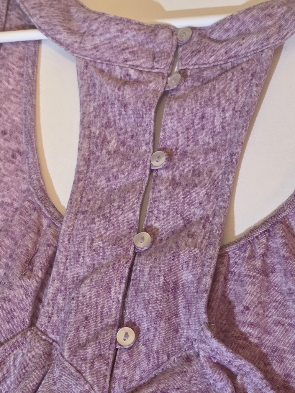 Heathered Purple Racerback Tank Top - Picture 7 of 7